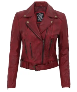 RS WS3 Women Genuine Leather Slim fit Jacket