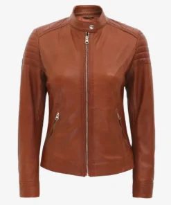 RS WS5 Women Genuine Leather Slim fit Jacket